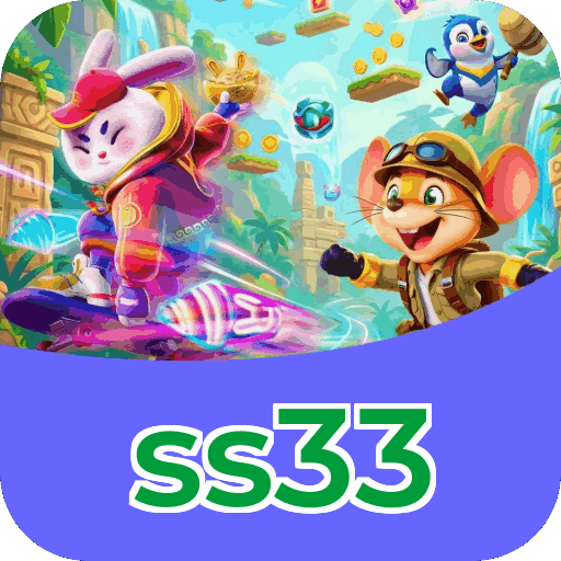 Interface do aplicativo ss33 mostrando jogos disponíveis no iOS e Android
